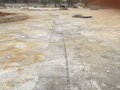 海南?；◢u成品排水溝施工現(xiàn)場(chǎng)